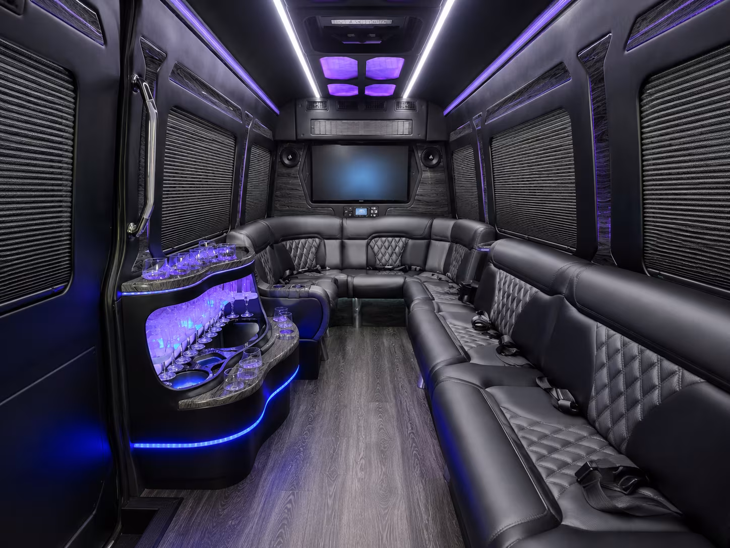 hoover 25 passenger party bus