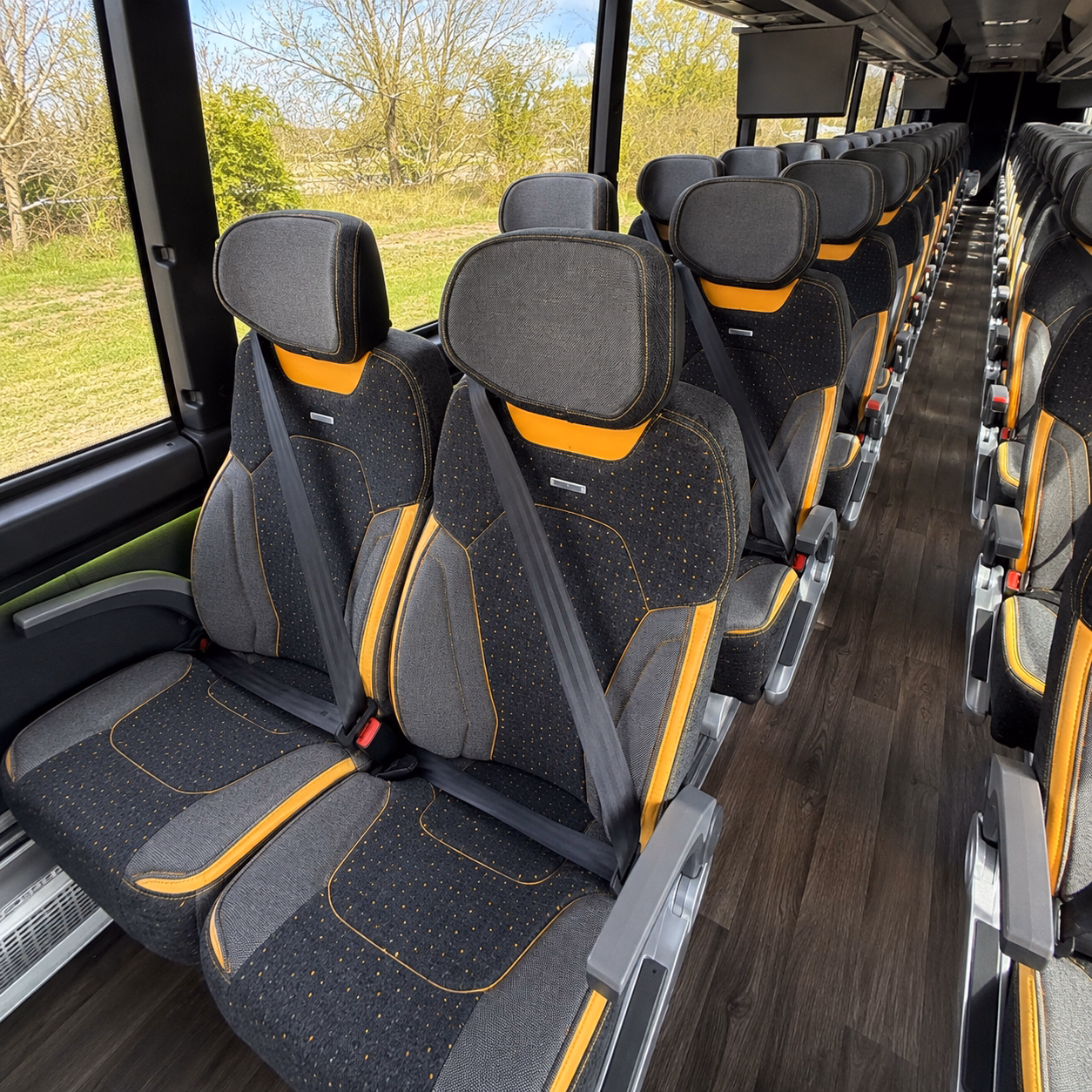 hoover employee transportation onboard seating