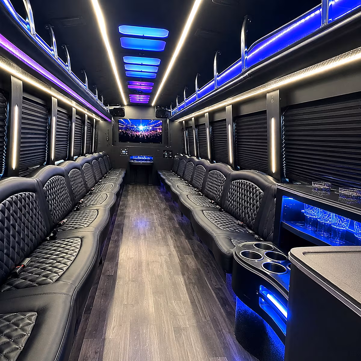 hoover party bus rentals inside