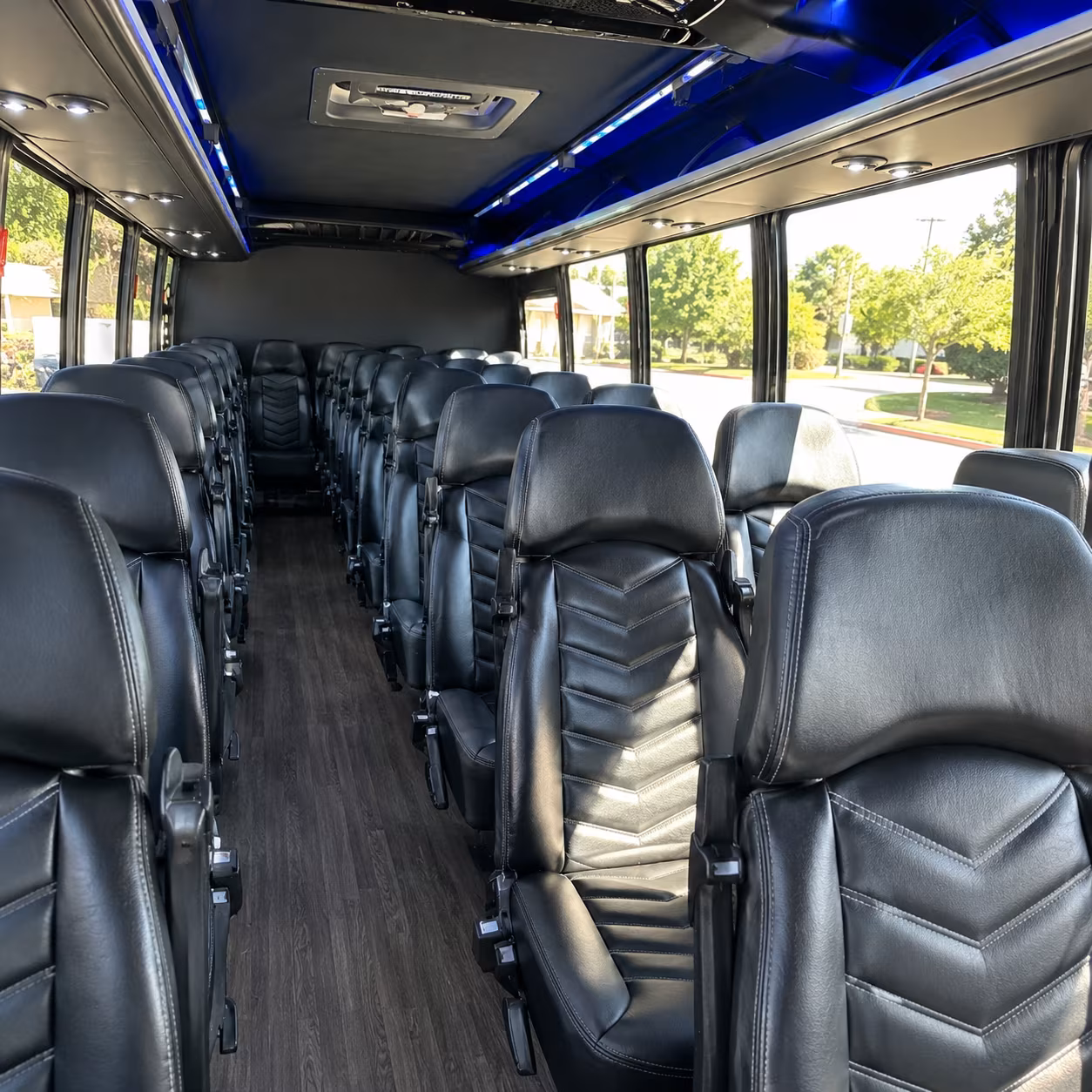 hoover private event transportation onboard seating